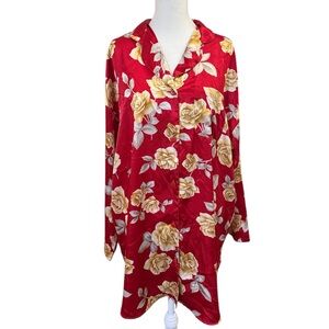 Vintage 90s Victoria’s Secret Red Rose Nightgown